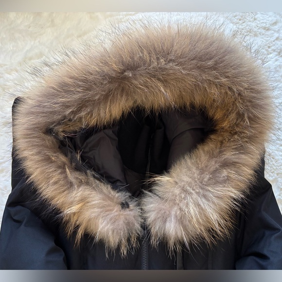 Soia & Kyo Black Puffer Coat with Fur Trim - Picture 11 of 11